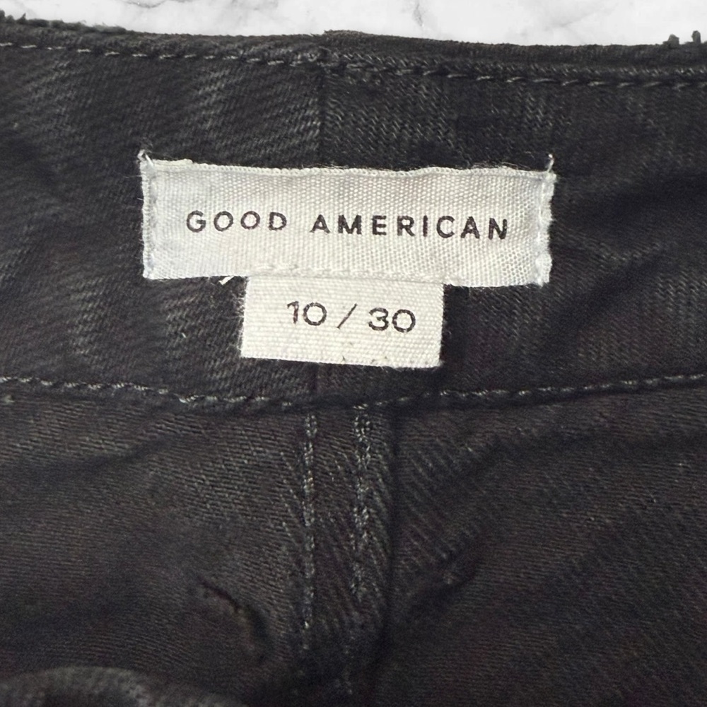 👖 Good American | Good Legs Distressed Jeans | Black |  Size 10/30 - Picture 7 of 12
